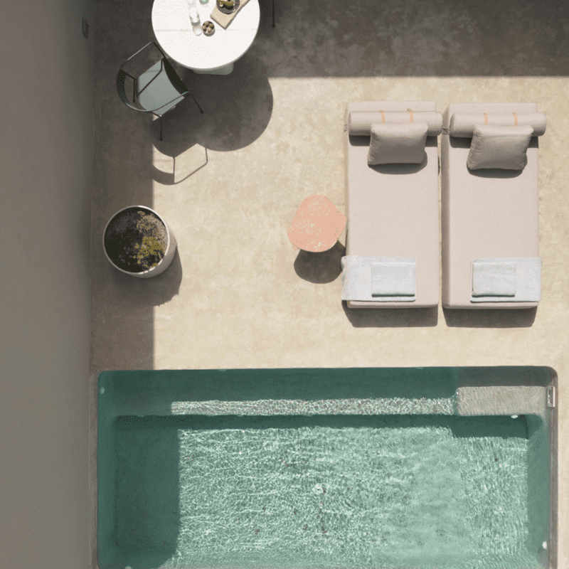 Cemher Microcement Pool Area and Exterior Surrounds